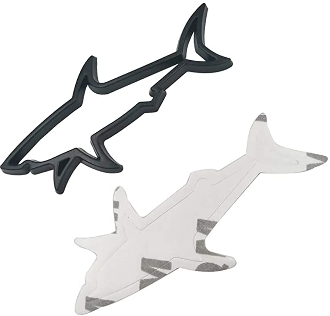 3D Metal Sharks - Stick On