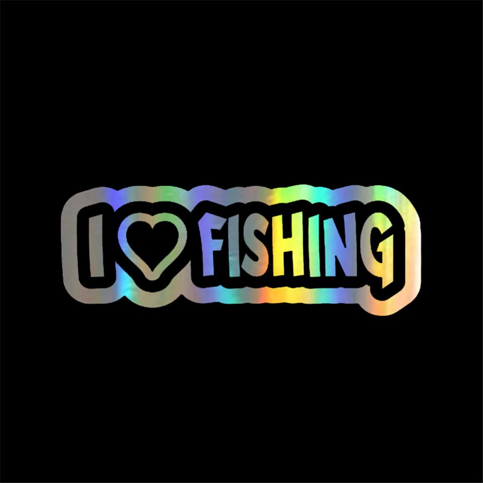 I Heart Fishing ~ Decal