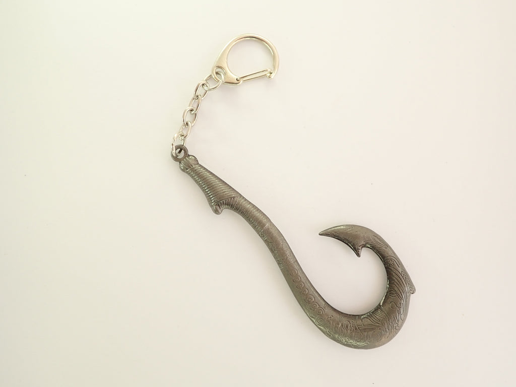 Stylised Fish Hook Key Ring
