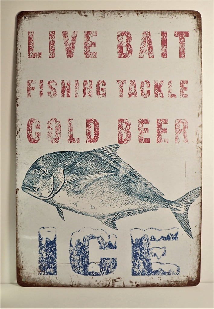 Old School Vintage Fishing Shack ~ Sign