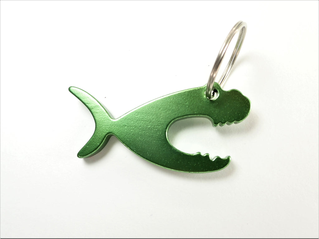 Green Munta Fish Bottle Opener Key Ring