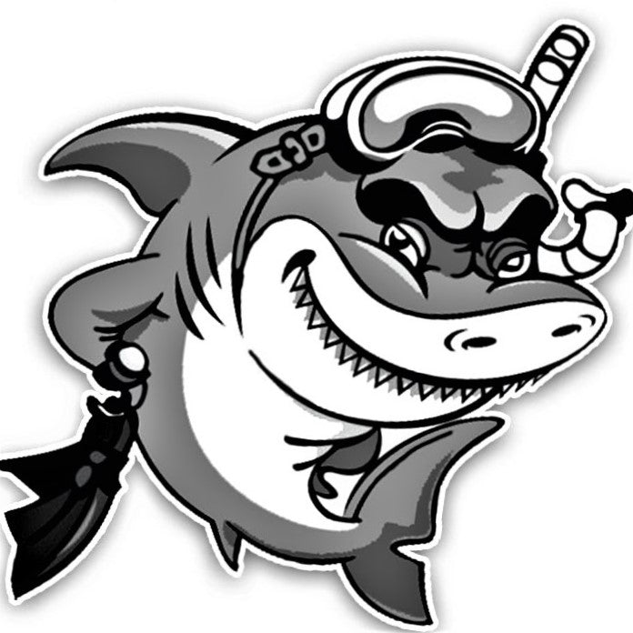 The Snorkel Shark ~ Decal