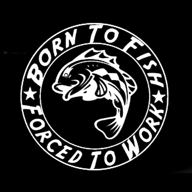 Born To Fish*Forced To Work* Decal
