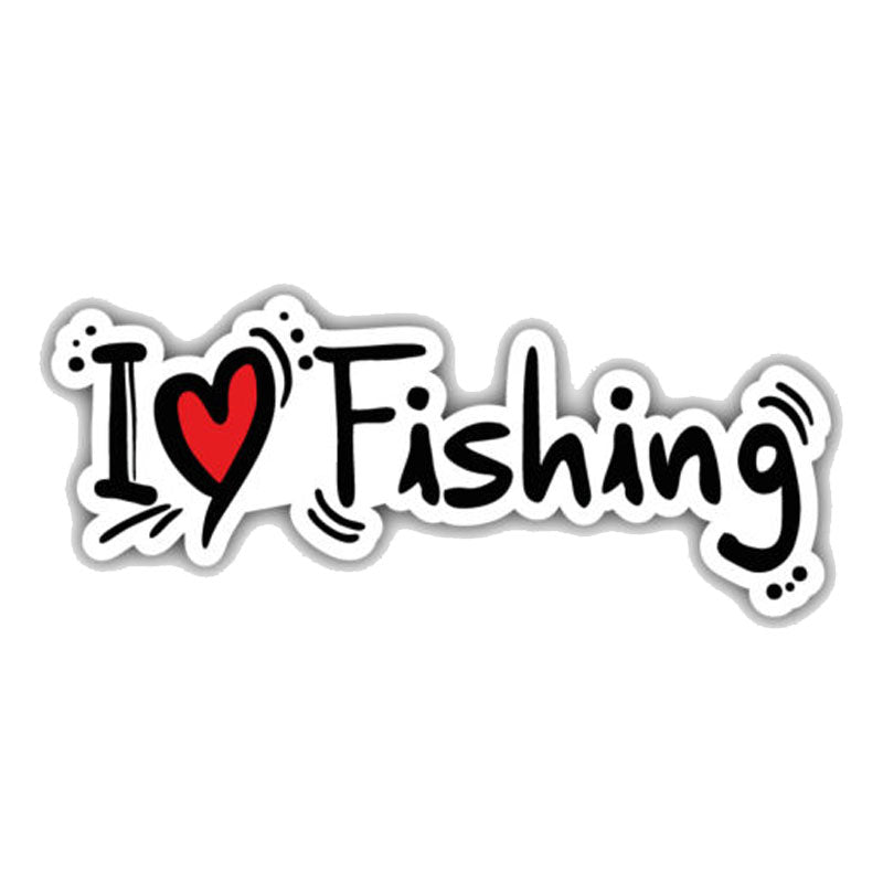 I Love Fishing ~ Decal